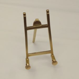 cavalletto artigianale portaquadro in ottone - handcrafted picture holder easel